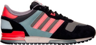 Adidas Originals Men's ZX 700 Casual Shoes | Black/Grey/Red